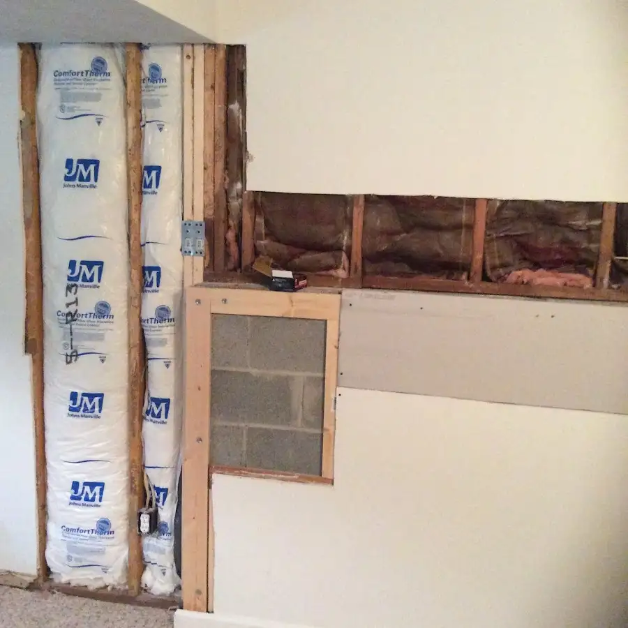 Wall insulation replacement during Structural Drying in Glenville